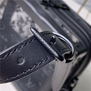  Louis Vuitton Soft Trunk Strap Black Mesh And Leather - 3