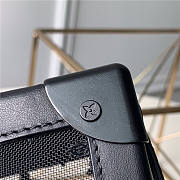  Louis Vuitton Soft Trunk Strap Black Mesh And Leather - 2
