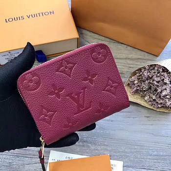 LOUIS VUITTON ZIPPY COIN PURSE BURGUNDY