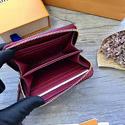 LOUIS VUITTON ZIPPY COIN PURSE BURGUNDY - 5