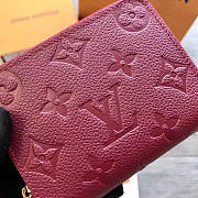 LOUIS VUITTON ZIPPY COIN PURSE BURGUNDY - 6