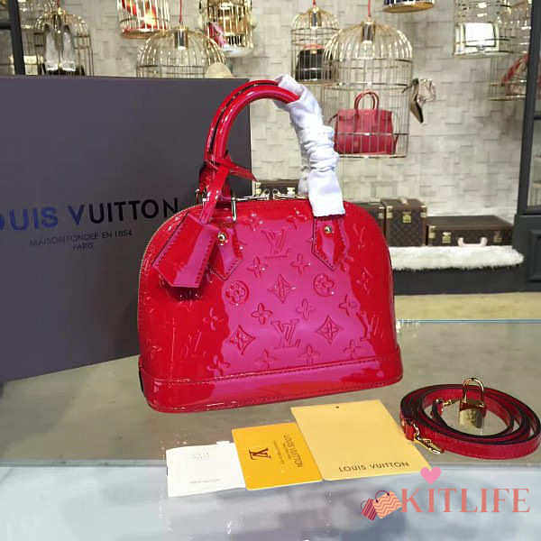 FORUBAGS 4 LV Alma BB Tote Bag Monogram Vernis M90174  - 1