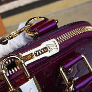 FORUBAGS 5 LV Alma BB Tote Bag Monogram Vernis M90322  - 5