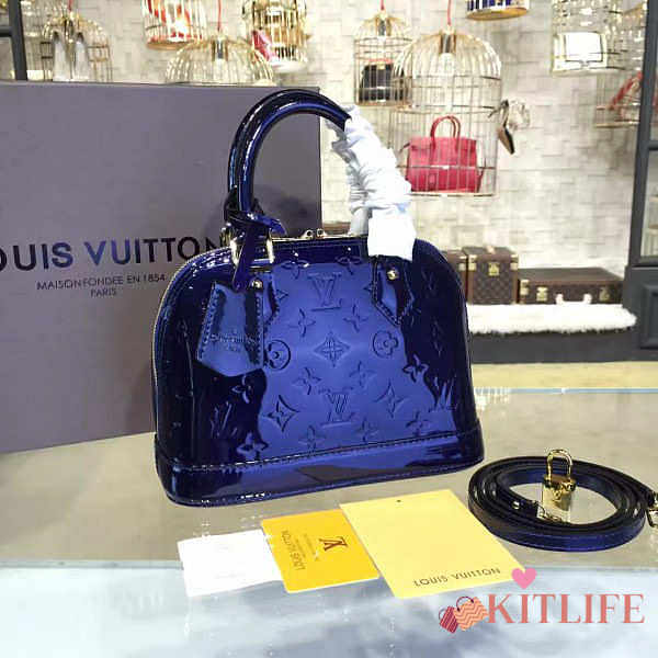 FORUBAGS 15 LOUIS VUITTON ALMA DARK BLUE BB - 1