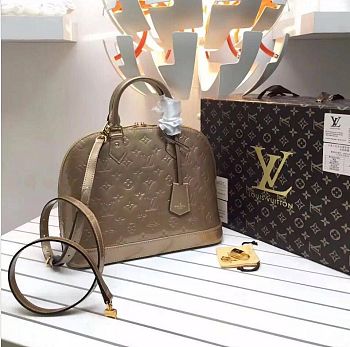 LV Alma PM Tote Bag Monogram Vernis  32cm x 24cm x 15cm