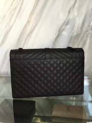 YSL ENVELOPE LARGE BAG ALL BLACK size: 31cm x8.5cm x 22cm  - 5