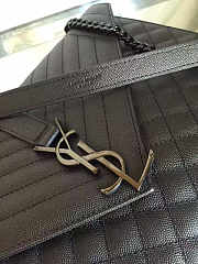 YSL ENVELOPE LARGE BAG ALL BLACK size: 31cm x8.5cm x 22cm  - 2