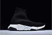  Balenciaga Speed Trainer Triple Black And White Shoes - 5