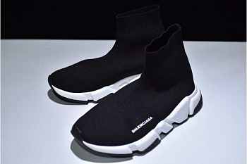  Balenciaga Speed Trainer Triple Black And White Shoes