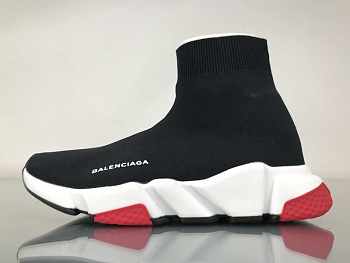 Balenciaga Speed Trainer Triple Black And Red Shoes