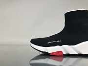 Balenciaga Speed Trainer Triple Black And Red Shoes - 2