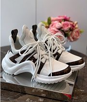 Louis Vuitton White Sneakers Shoes - 1