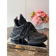 Louis Vuitton Black Sneakers Shoes - 3