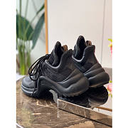 Louis Vuitton Black Sneakers Shoes - 6