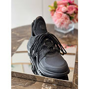 Louis Vuitton Black Sneakers Shoes - 4