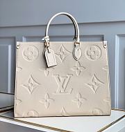 KITLIFE LOUIS VUITTON ONTHEGO GM MONOGRAM EMPREINTE CREAM M45081 - 1