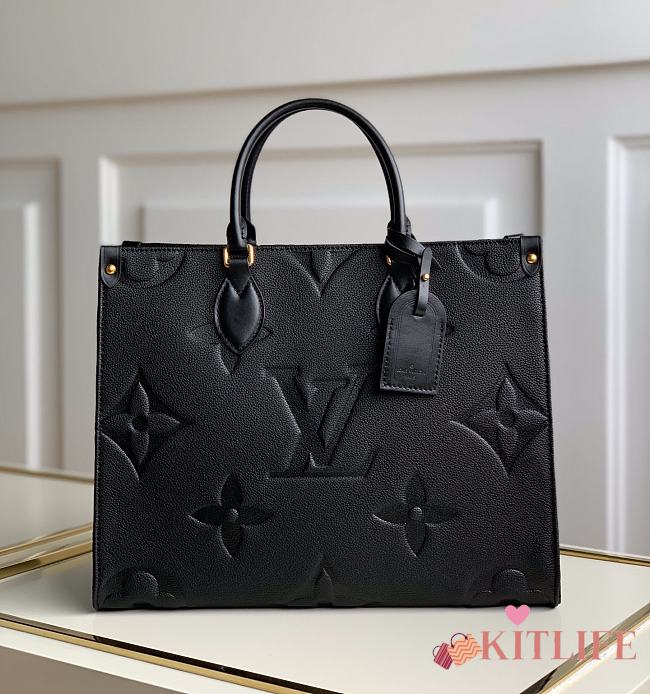FORUBAGS LOUIS VUITTON ONTHEGO BLACK SIZE:35X28X15cm - 1