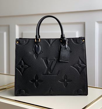 FORUBAGS LOUIS VUITTON ONTHEGO BLACK SIZE:35X28X15cm