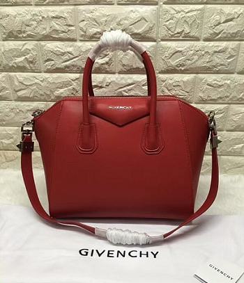 Forubags Givenchy Antigona Red Handbag 33*28*19cm