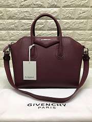 Forubags Givenchy Antigona Burgundy Handbag 33*28*19cm - 1