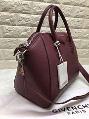 Forubags Givenchy Antigona Burgundy Handbag 33*28*19cm - 4