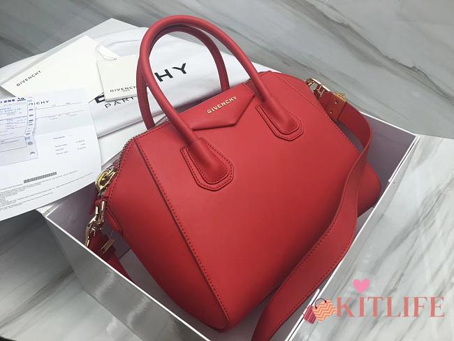 Givenchy Antigona Red Handbag 28x24x15.5cm - 1