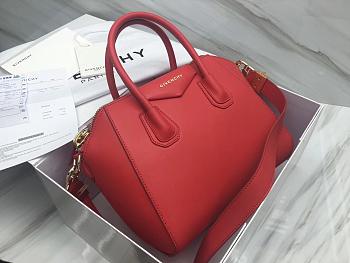 Givenchy Antigona Red Handbag 28x24x15.5cm