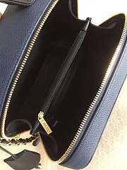 Chanel Vanity Bag Blue 21cm - 3