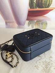 Chanel Vanity Bag Blue 21cm - 6