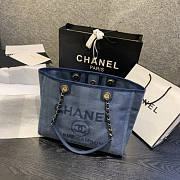  Forubags-21 Chanel Canvas Large Deauville Shopping Bag - 5