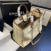 Forubags-23 Chanel Canvas Large Deauville Shopping Bag - 3