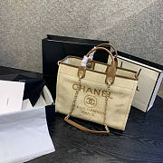 Forubags-23 Chanel Canvas Large Deauville Shopping Bag - 4