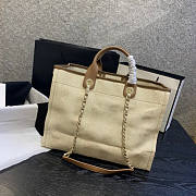Forubags-23 Chanel Canvas Large Deauville Shopping Bag - 5