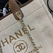 Forubags-23 Chanel Canvas Large Deauville Shopping Bag - 6