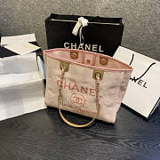 Forubags-26 Chanel Canvas Small Deauville Shopping Bag - 1