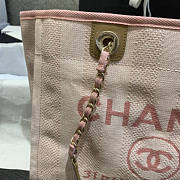 Forubags-26 Chanel Canvas Small Deauville Shopping Bag - 3