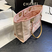 Forubags-26 Chanel Canvas Small Deauville Shopping Bag - 5