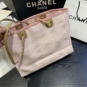 Forubags-26 Chanel Canvas Small Deauville Shopping Bag - 6