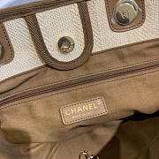 Forubags-27 Chanel Canvas Small Deauville Shopping Bag - 6