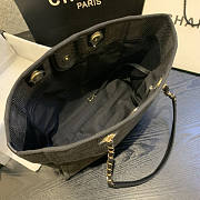 Forubags-28 Chanel Canvas Small Deauville Shopping Bag - 4