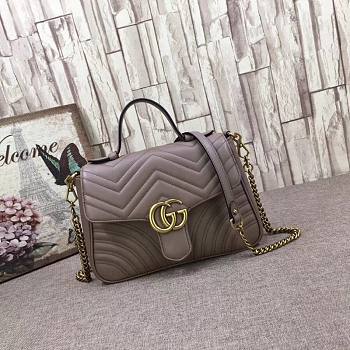 Forubags Gucci GG Marmont small top handle bag nude-pink 498110