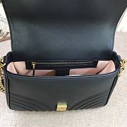 Forubags Gucci GG Marmont small top handle bag black 498110 - 6