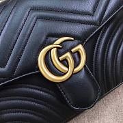 Forubags Gucci GG Marmont small top handle bag black 498110 - 5