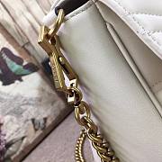 Gucci GG Marmont small top handle bag white 498110 - 3