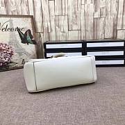 Gucci GG Marmont small top handle bag white 498110 - 4