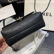 Forubags Chanel Caviar Leather Flap Black 23-16-9cm - 4