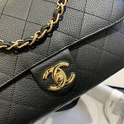 Forubags Chanel Caviar Leather Flap Black 23-16-9cm - 2