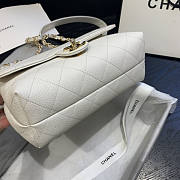 Forubags Chanel Caviar Leather Flap White 23-16-9cm - 2