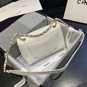 Forubags Chanel Caviar Leather Flap White 23-16-9cm - 4