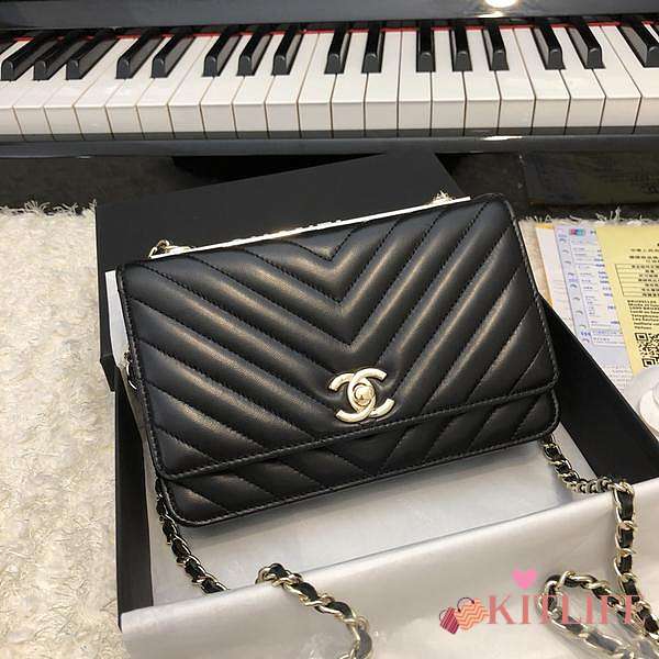 CHANEL CC WOC BLACK 203451  - 1